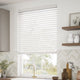 ColorizedZoom Ice White Faux Wood Blind - 50mm Slat 3156