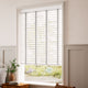ColorizedZoom Tampa Cool White & Silver Faux Wood Blind - 50mm Slat 3216