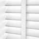ColorizedPLA Atlanta Bright White & Igloo Faux Wood Blind - 50mm Slat 3220