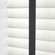 ColorizedPLA Atlanta Winter White & Midnight Faux Wood Blind - 50mm Slat 3225