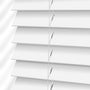 ColorizedPLA Atlanta Bright White Faux Wood Blind - 50mm Slat 3226