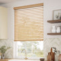 ColorizedZoom Autumn Oak Wooden Blind - 50mm Slat 3243