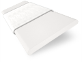 ColorizedSwatch Brightest White and Glacial White Wooden Blind - 50mm Slat sample image 8773