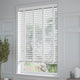 ColorizedZoom Brightest White and Glacial White Wooden Blind - 50mm Slat 8773