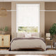 Colorized Chiffon White & Glacial White Wooden Blind - 50mm Slat 3259