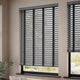 ColorizedZoom Husky Grey & Noir Wooden Blind - 50mm Slat 3262