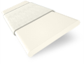 ColorizedSwatch Vintage White & Soft Cotton Wooden Blind - 50mm Slat sample image 3271