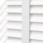 ColorizedPLA Ice White & White Faux Wood Blind - 50mm Slat 3284
