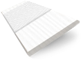 ColorizedSwatch Ice White & White Faux Wood Blind - 50mm Slat sample image 3284