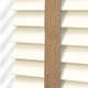ColorizedPLA Buttermilk & Camel Faux Wood Blind - 50mm Slat 3275