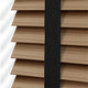 ColorizedPLA Chestnut & Jet Faux Wood Blind - 50mm Slat 3278