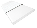 ColorizedSwatch Alto White & Tundra Faux Wood Blind - 50mm Slat sample image 3272