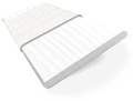 ColorizedSwatch Frost White & Tundra Faux Wood Blind - 50mm Slat sample image 3281