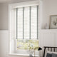 ColorizedZoom Parchment & Smoke Faux Wood Blind - 50mm Slat 3287