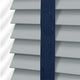 ColorizedPLA Urban Grey & Oxford Blue Faux Wood Blind - 50mm Slat 3292