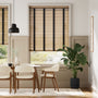 Colorized Chestnut & Jet Faux Wood Blind - 50mm Slat 3278