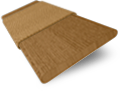 ColorizedSwatch Macadamia Oak & Camel Wooden Blind - 50mm Slat sample image 3294