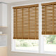 ColorizedZoom Macadamia Oak & Camel Wooden Blind - 50mm Slat 3294