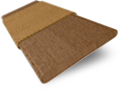 ColorizedSwatch Vintage Oak & Camel Wooden Blind - 50mm Slat sample image 3295