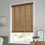 ColorizedZoom Vintage Oak & Camel Wooden Blind - 50mm Slat 3295