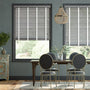 Colorized Ash Grey Grain & Chalk Faux Wood Blind - 50mm Slat 3296
