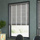 ColorizedZoom Ash Grey Grain & Chalk Faux Wood Blind - 50mm Slat 3296