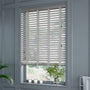 ColorizedZoom Ash Grey Grain & Smoke Faux Wood Blind - 50mm Slat 3297