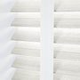 ColorizedPLA Chalk White Grain & Chalk Faux Wood Blind - 50mm Slat 3298