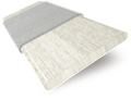 ColorizedSwatch Chalk White Grain & Smoke Faux Wood Blind - 50mm Slat sample image 3299