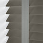 ColorizedPLA Cobblestone Grey & Smoke Faux Wood Blind - 50mm Slat 3301