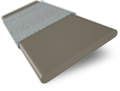 ColorizedSwatch Cobblestone Grey & Smoke Faux Wood Blind - 50mm Slat sample image 3301