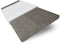 ColorizedSwatch Graphite Grain & Tundra Faux Wood Blind - 50mm Slat sample image 3302
