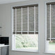 ColorizedZoom Graphite Grain & Tundra Faux Wood Blind - 50mm Slat 3302