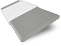 ColorizedSwatch Harbour Grey & Chalk Faux Wood Blind - 50mm Slat sample image 3304