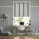 Colorized Harbour Grey & Jet Faux Wood Blind - 50mm Slat 3305