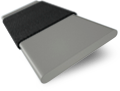 ColorizedSwatch Harbour Grey & Jet Faux Wood Blind - 50mm Slat sample image 3305