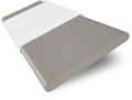 ColorizedSwatch Pebble Grey & Chalk Faux Wood Blind - 50mm Slat sample image 3307