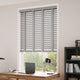 ColorizedZoom Pebble Grey & Smoke Faux Wood Blind - 50mm Slat 3308