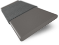 ColorizedSwatch Steeple Grey & Anthracite Faux Wood Blind - 50mm Slat sample image 3309