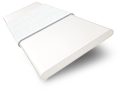 ColorizedSwatch Fine White & Glacier Faux Wood Blind - 50mm Slat sample image 9477