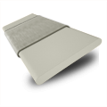 ColorizedSwatch Moonlight Grey & Ash Wooden Blind - 50mm Slat sample image 3338
