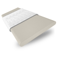 ColorizedSwatch Pebble Beach & Cloud Wooden Blind - 50mm Slat sample image 3341