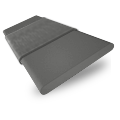 ColorizedSwatch Everest Grey & Anthracite Wooden Blind- 50mm Slat sample image 3345
