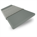 ColorizedSwatch Lichen & Mid Grey Wooden Blind- 50mm Slat sample image 3346