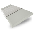 ColorizedSwatch Sea Glass & Warm Grey Wooden Blind- 50mm Slat sample image 3351