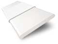 ColorizedSwatch Contract Atlanta Bright White & Igloo Faux Wood Blind - 50mm Slat sample image 3361