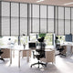 ColorizedZoom Contract Atlanta Warm Grey & Midnight Faux Wood Blind - 50mm Slat 3364