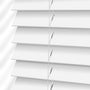 ColorizedPLA Contract Atlanta Bright White Faux Wood Blind - 50mm Slat 3367