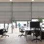 Colorized Contract Atlanta Warm Grey Faux Wood Blind - 50mm Slat 3370