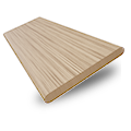 ColorizedSwatch Natural Bamboo Driftwood Wooden Blind - 50mm Slat sample image 3376